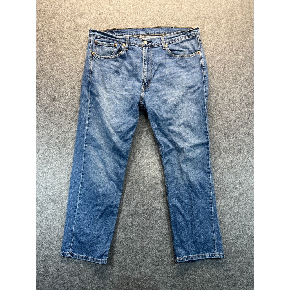 Levis‎ Jeans Men's 38x30 505 Regular Fit Straight Leg Light Wash Denim Pants